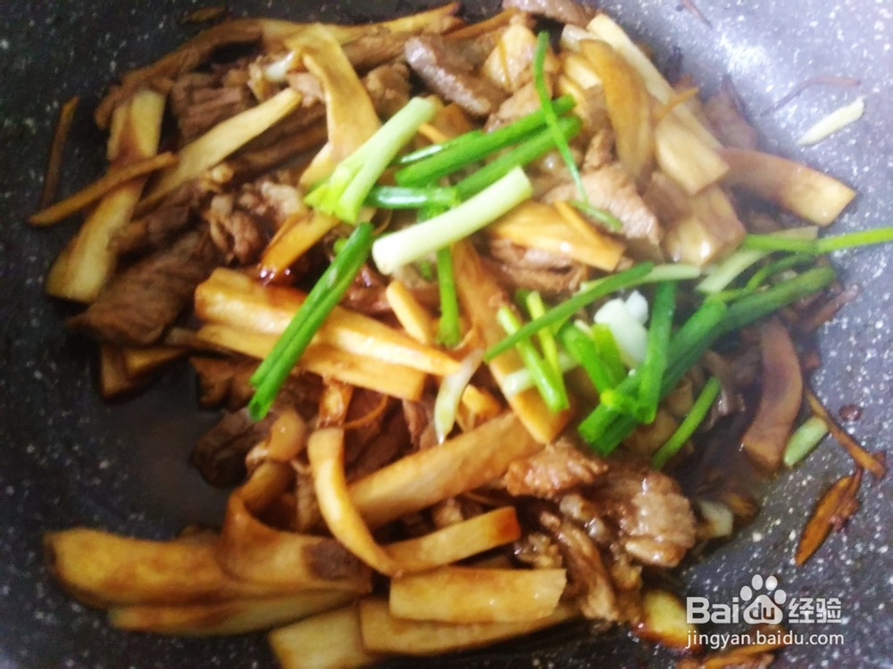 香爆香鲍菇瘦肉丝的做法