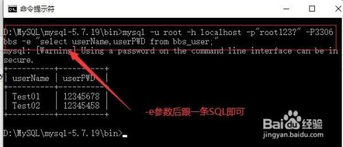 MySQL登录命令中的几个参数含义是什么？