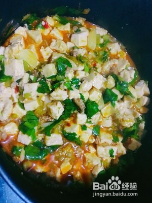 家常菜芹菜豆腐