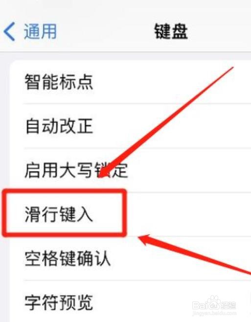 在哪打开苹果键盘滑行键入功能