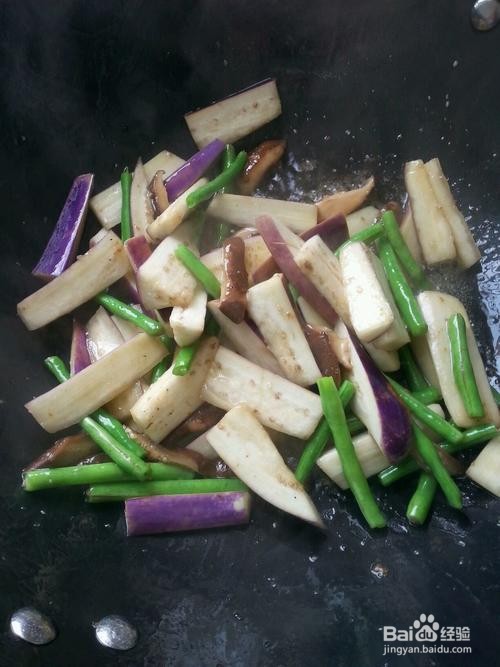 茄子素炒豆角
