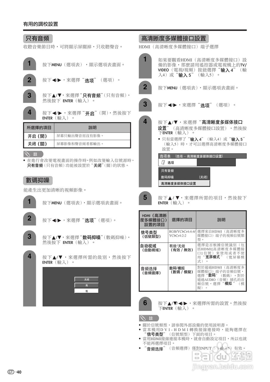 声宝LC-52G7H型液晶电视机说明书:[5]