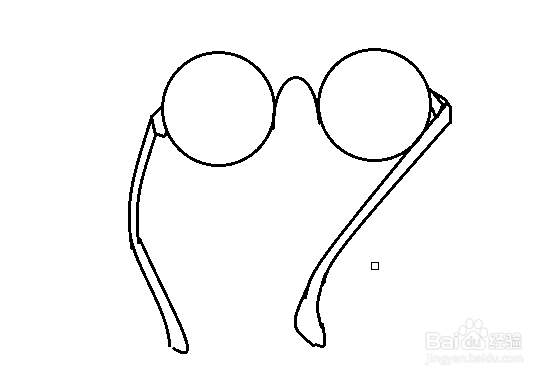 逼真圆框眼镜手绘教程