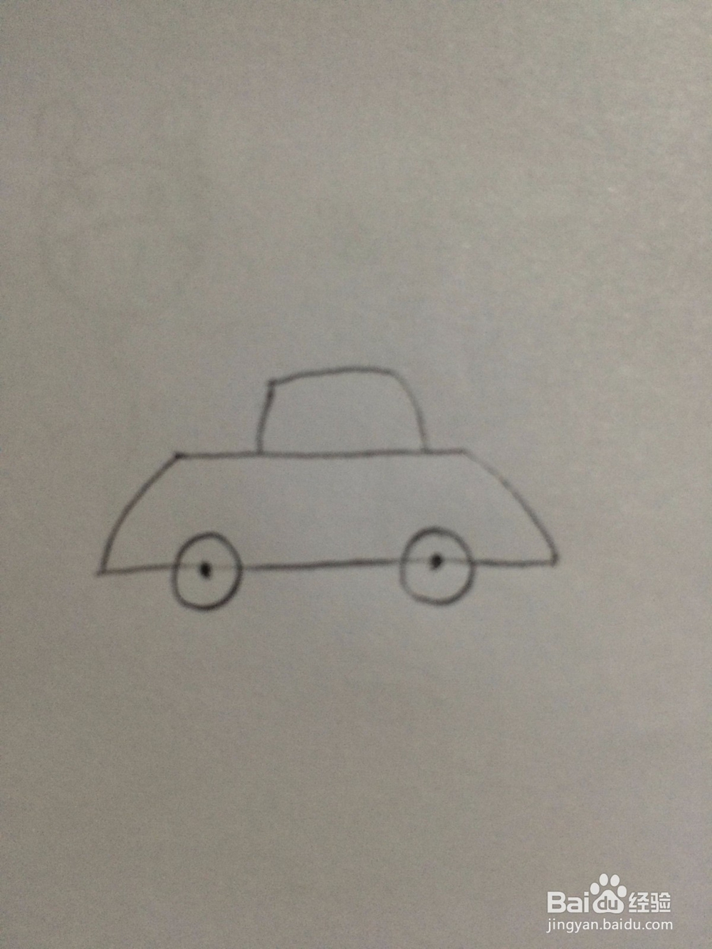 小轿车简笔画是怎样画的