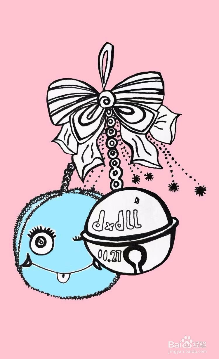 茉莉蜡笔手绘之挂饰