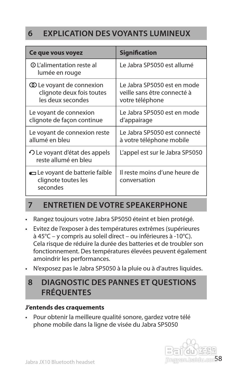 捷波朗SP5050蓝牙耳机使用说明书:[6]