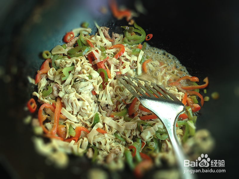干豆腐丝炒肉的做法