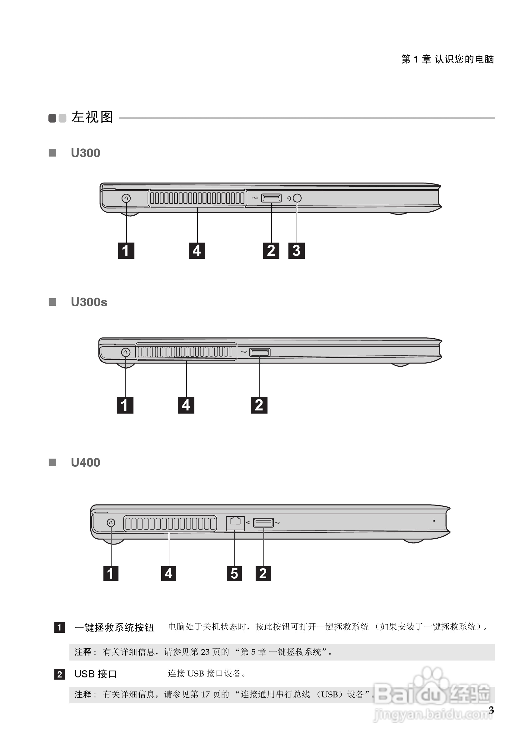 Lenovo联想U300s笔记本电脑说明书:[1]