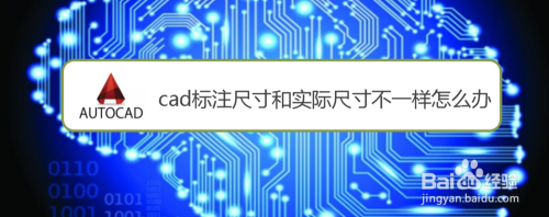 cad标注尺寸和实际尺寸不一样怎么办
