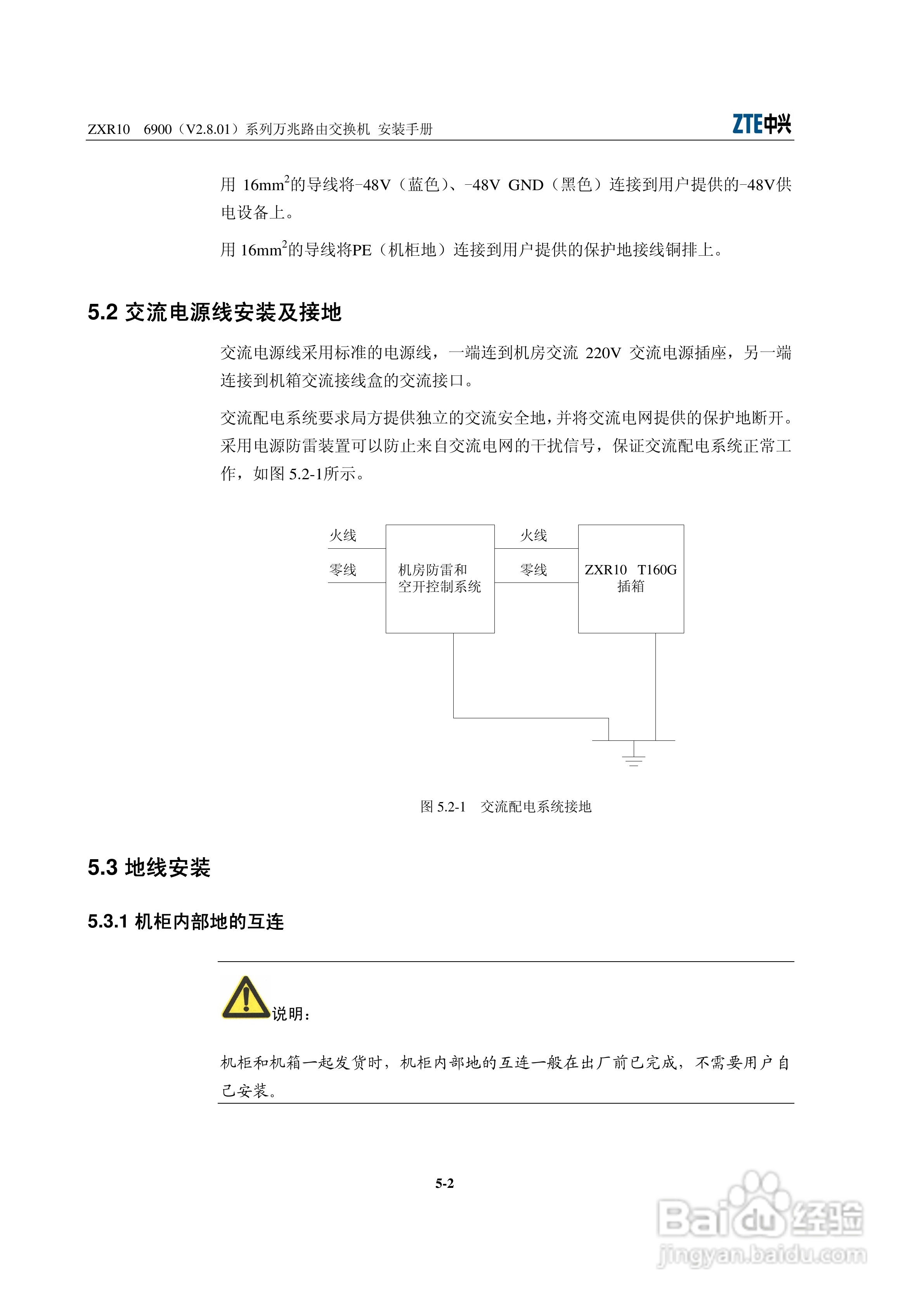 中兴ZXR10 6900（V2.8.01）系列万兆路由交换机安装说:[6]