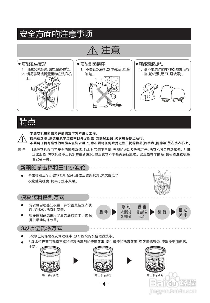 LG XQB50-398SN洗衣机使用说明书:[1]