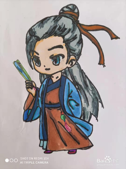 执扇的古代贵公子怎么画?