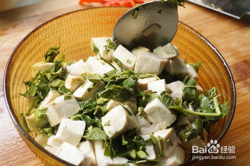 春季时令菜,香椿拌豆腐