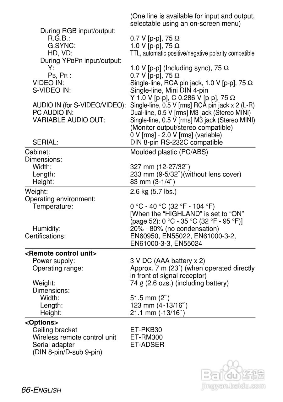 松下PT-LB55NTE投影机使用说明书:[7]