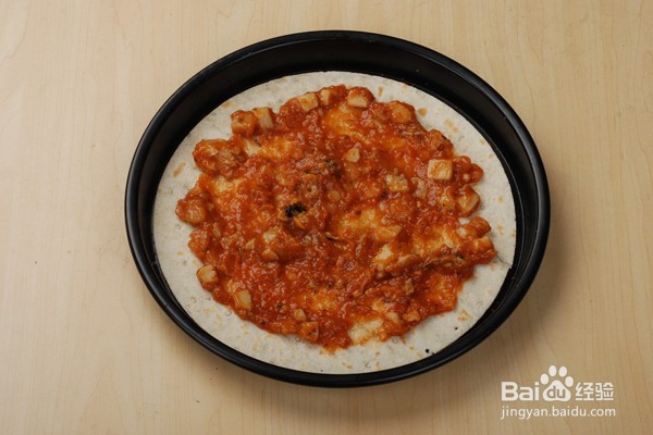 海鲜番茄薄脆披萨