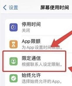 停用苹果时怎样限制所有人通信?
