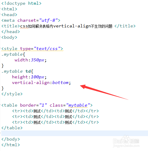 css如何解决表格内vertical-align不生效的问题