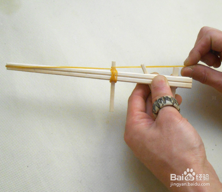 怀旧玩具DIY 小时候的皮筋枪制作