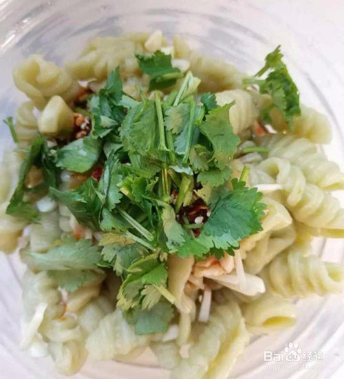 凉拌螺丝面的家庭做法