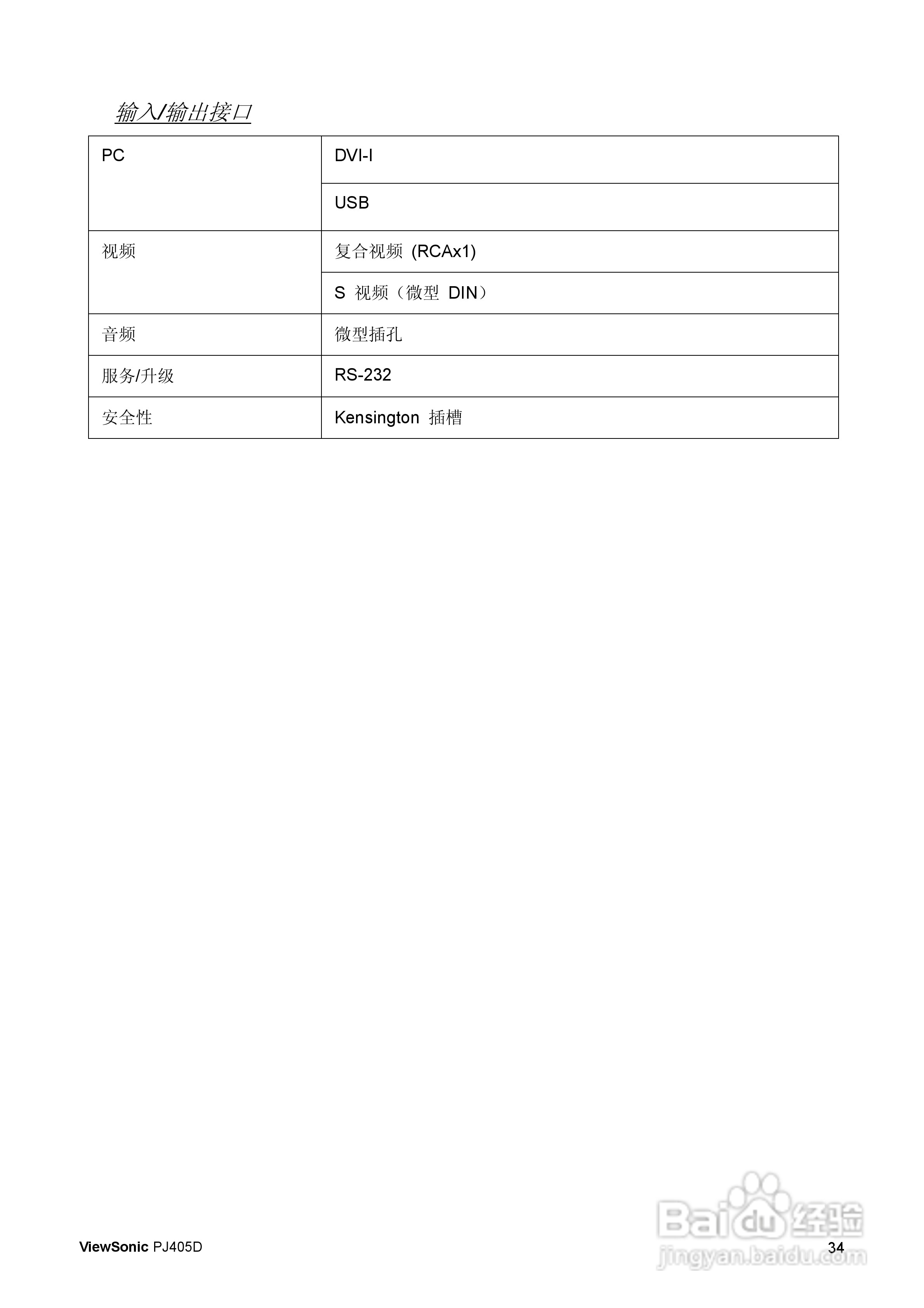 优派PJ405D投影仪使用说明书:[5]