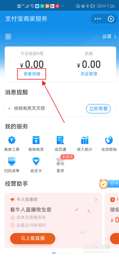 支付宝如何查看收入统计？