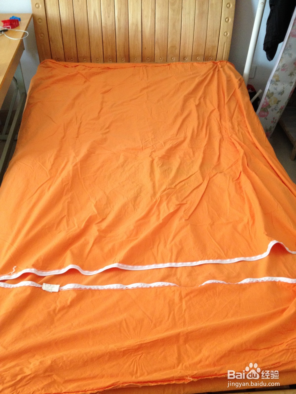 教你如何简单快速套被罩!