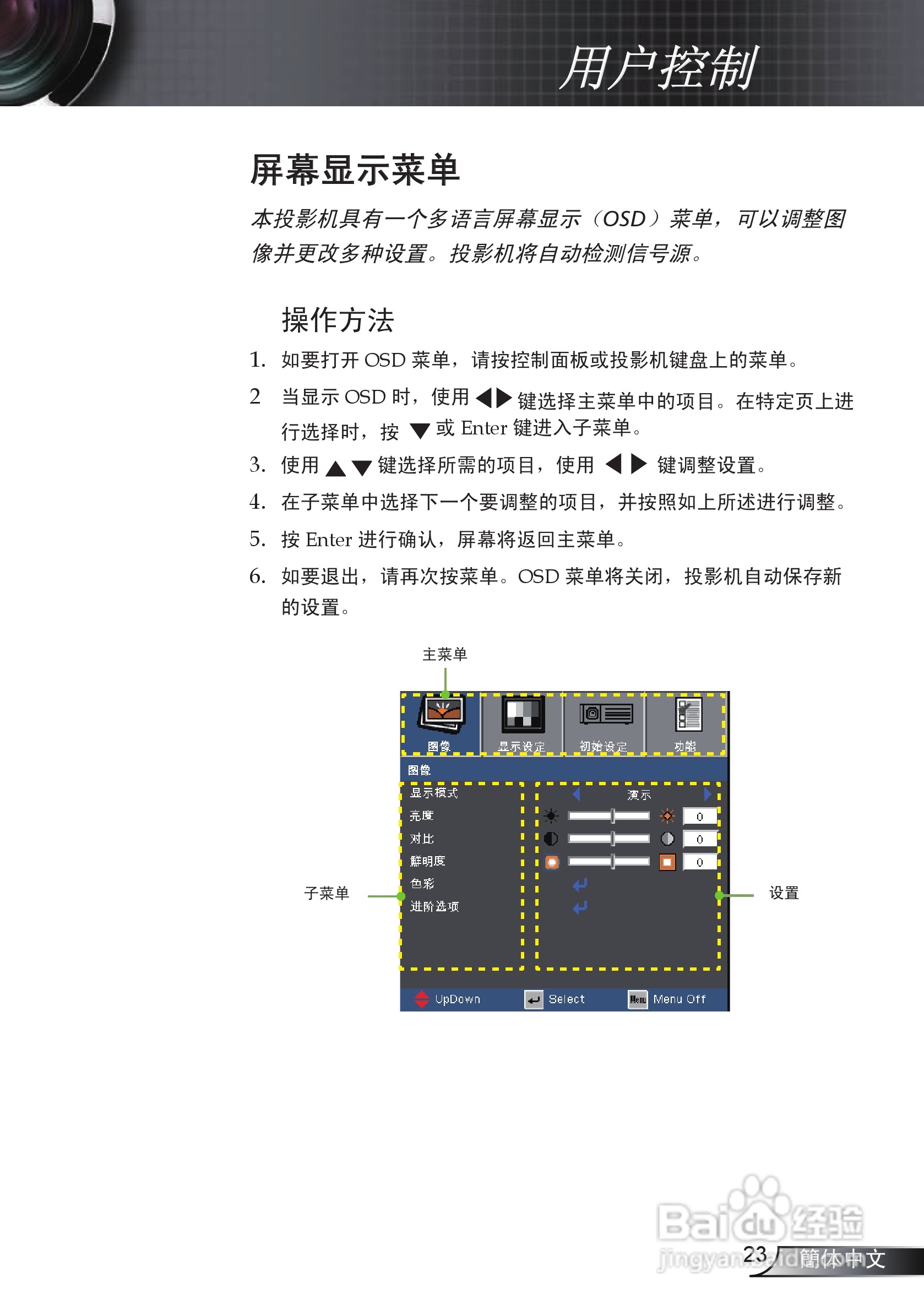 奥图玛投影机EP761型说明书:[3]