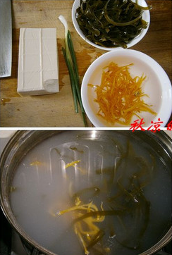 如何用淘米水做银鱼海带豆腐汤