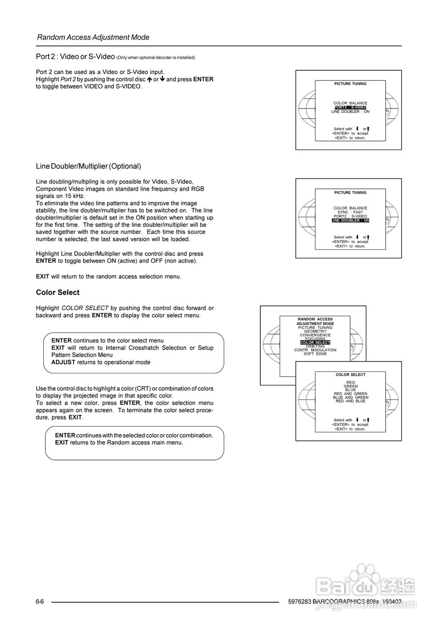 Barco巴可 GRAPHICS 808s投影机说明书:[3]