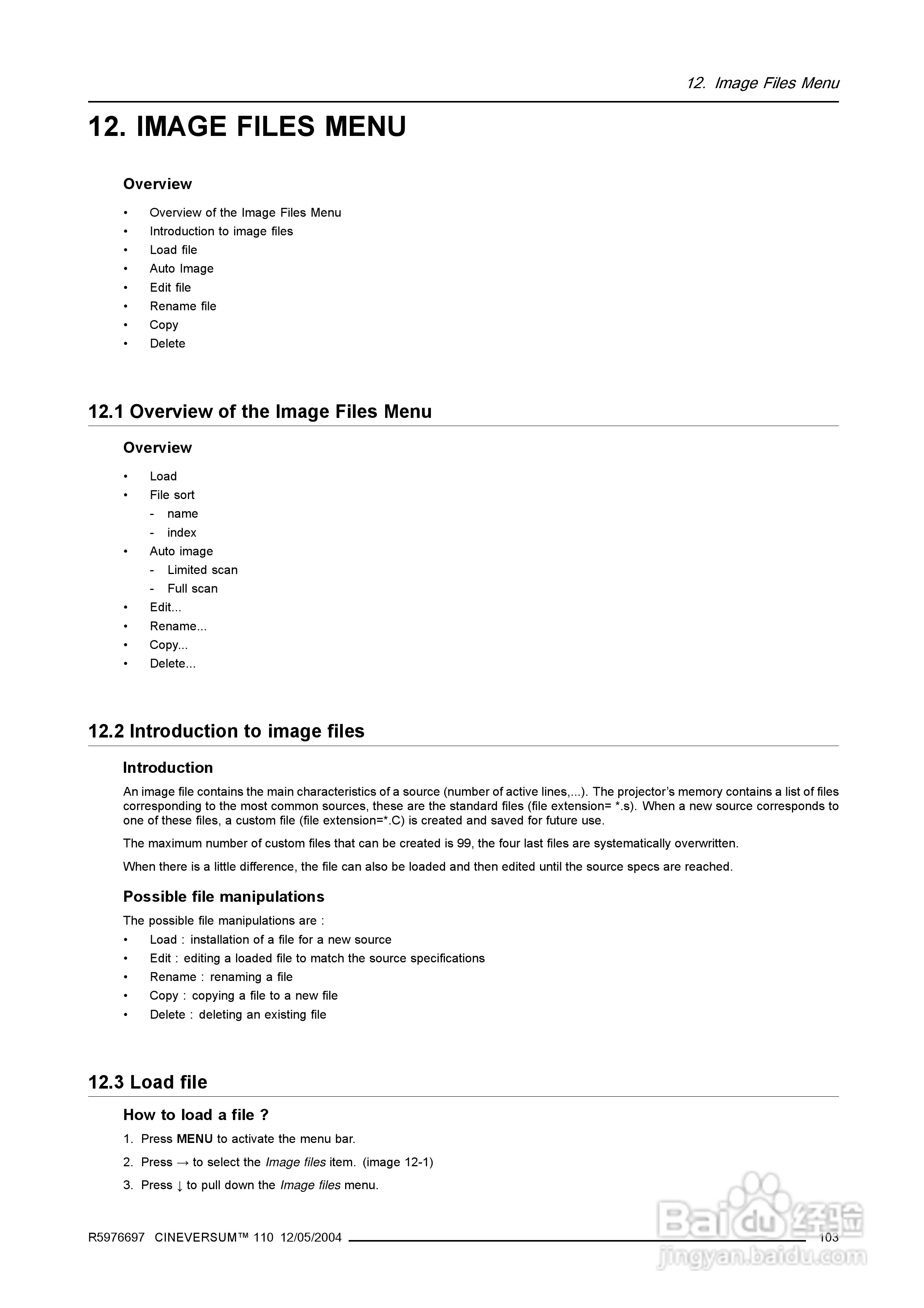 Barco巴可 Cine VERSUM 110投影机说明书:[11]