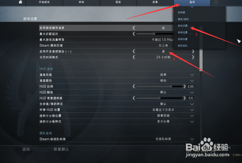 csgo ping参数怎么开