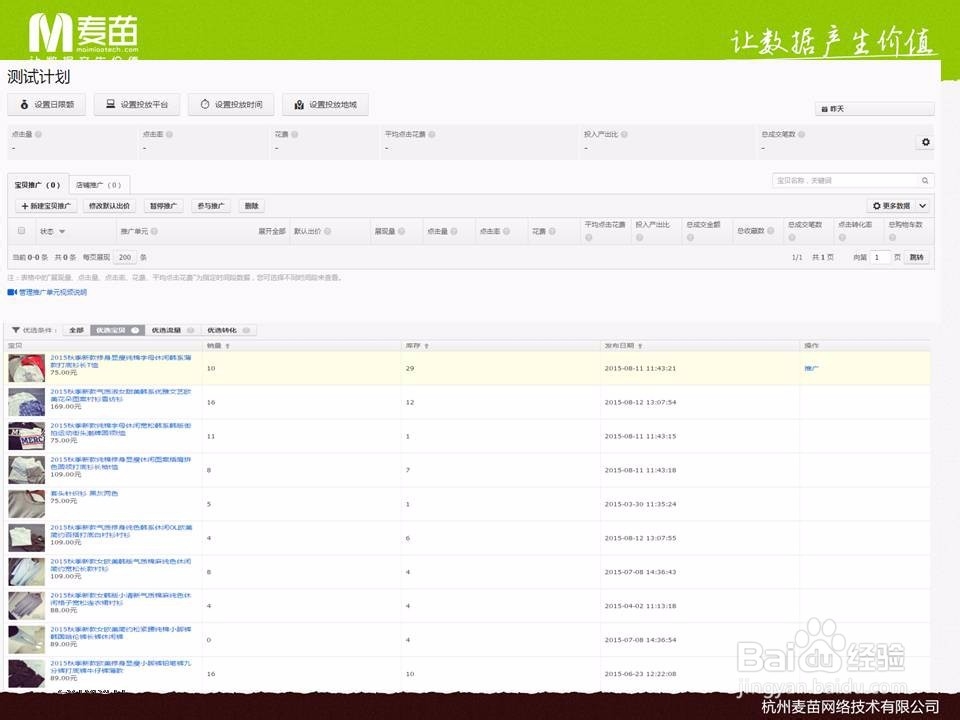 淘宝直通车优化技巧:如何选款