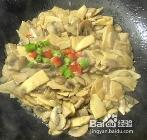 怎么做巴西菇炒冬笋片