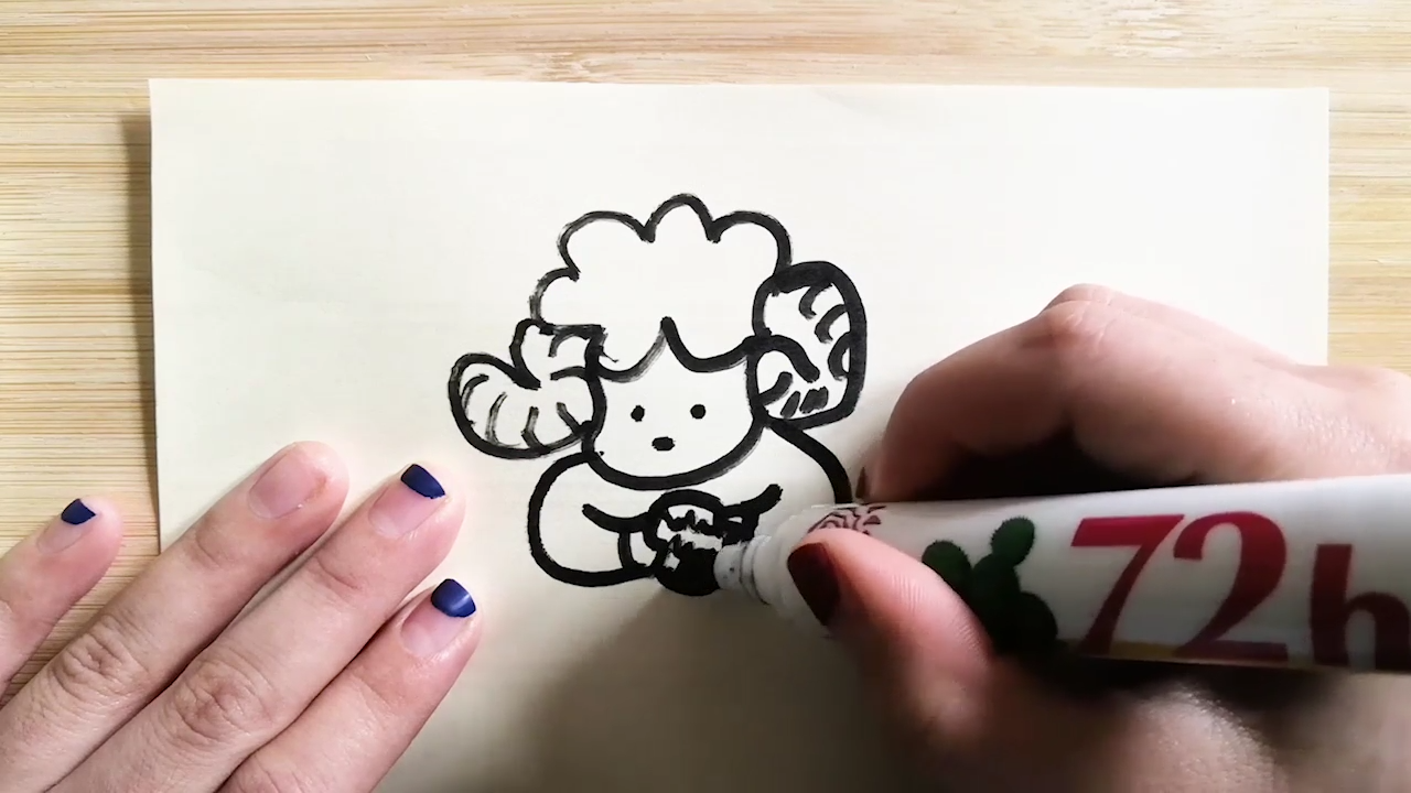 卡通绵羊怎样画？