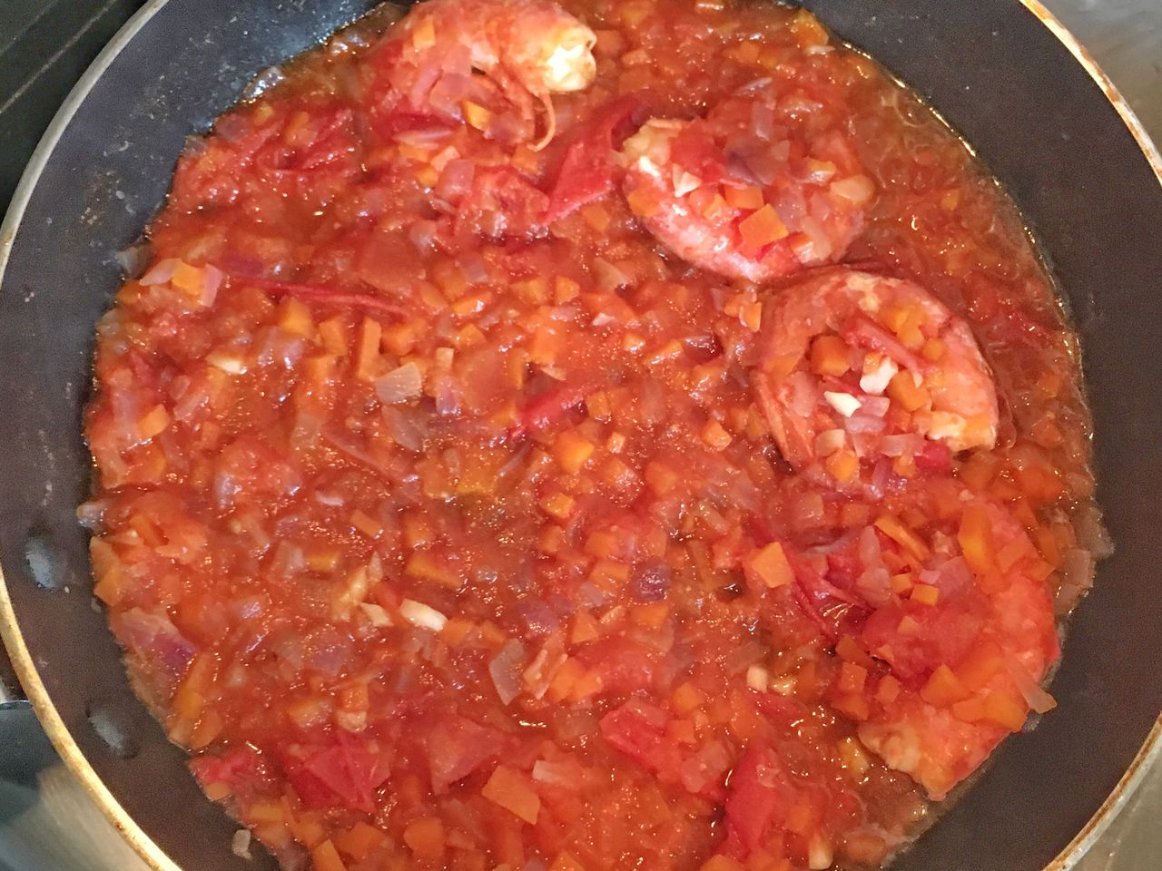 超美味的红烩明虾意面,每一口都是满满的幸福!