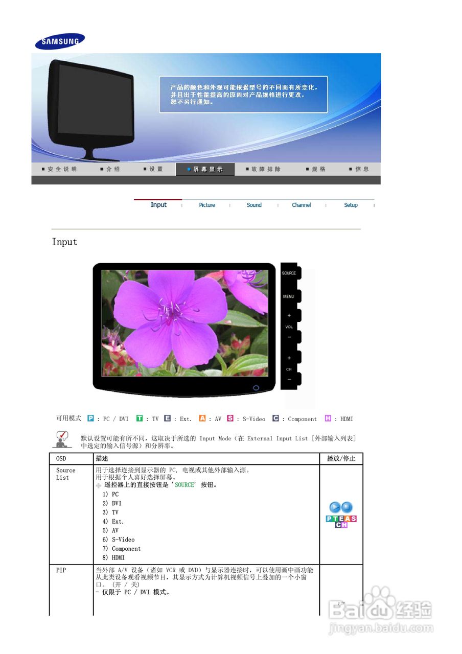 三星2032MW液晶显示器使用说明书:[4]