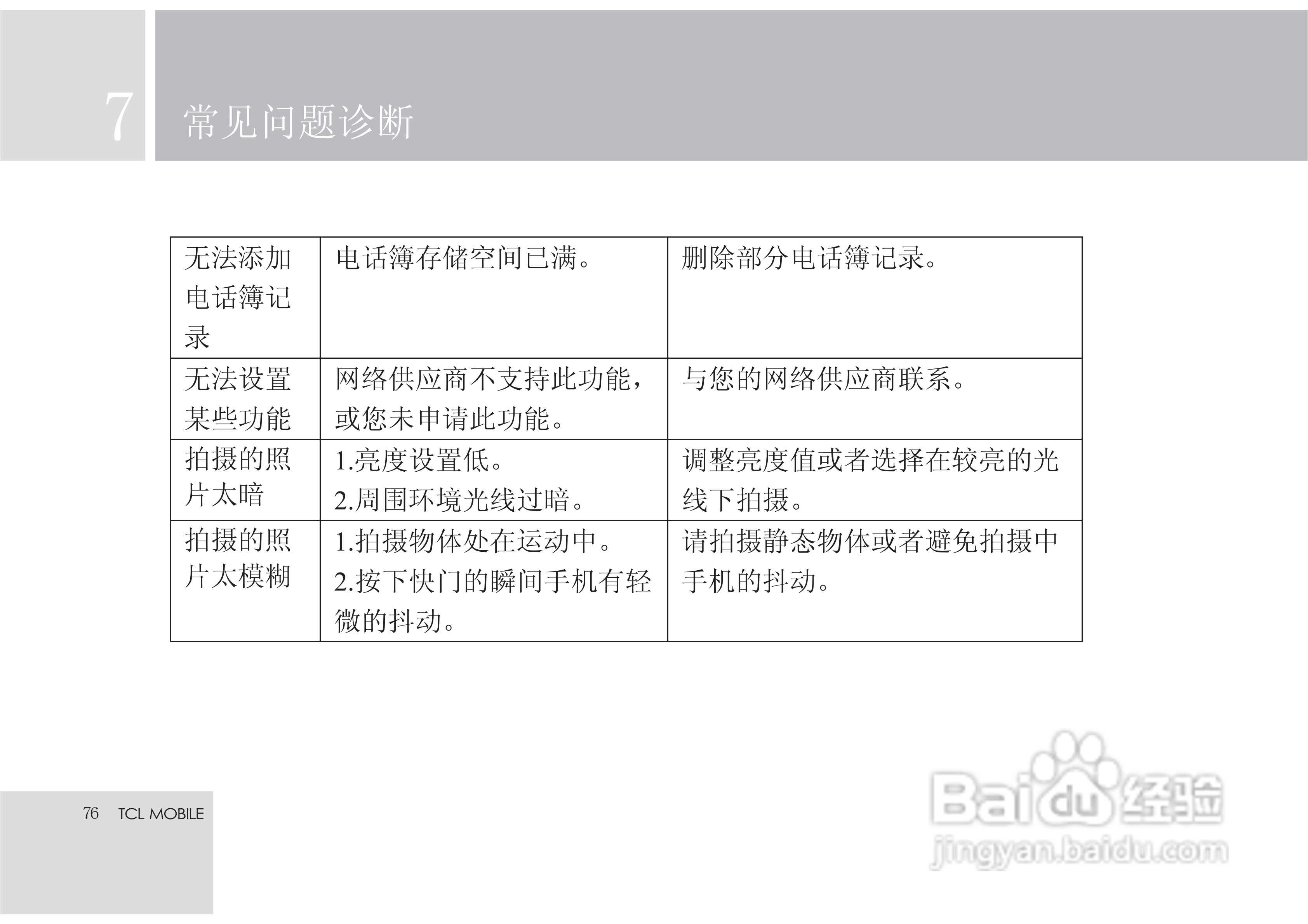 TCL X7手机使用说明书:[8]