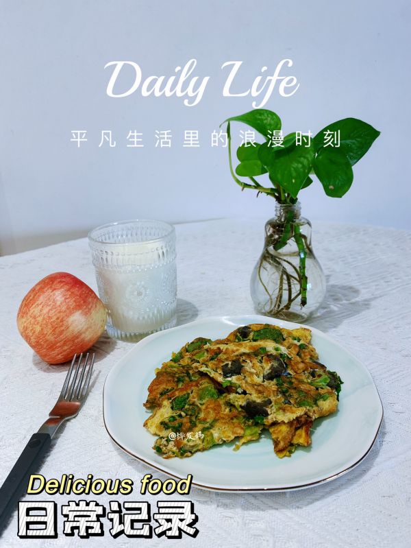 生菜麦片海参煎蛋