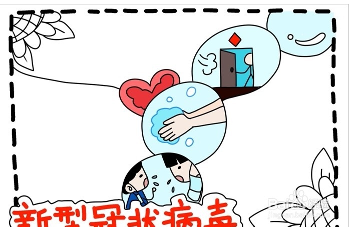 肺炎手抄报系列-病毒手抄报