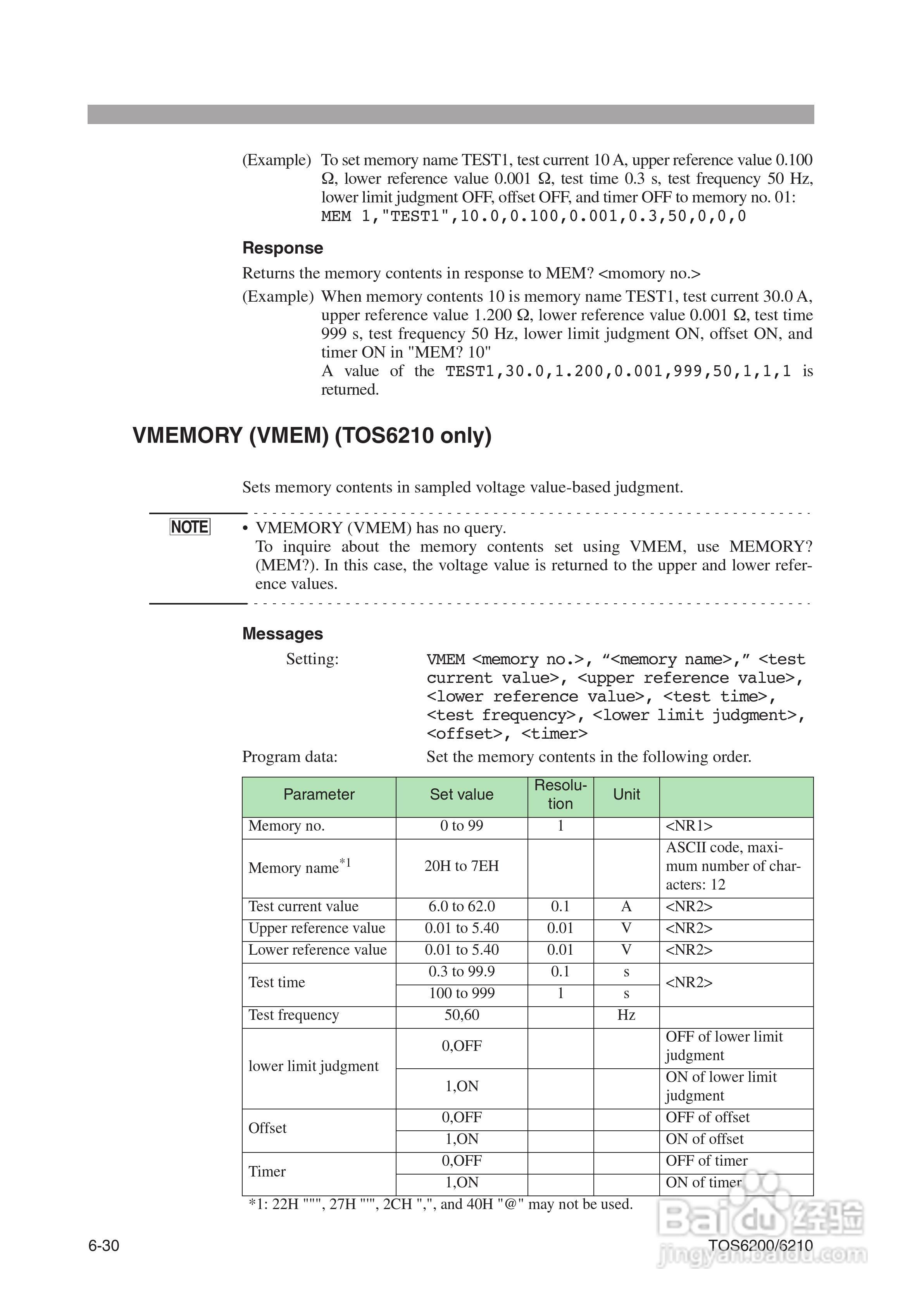 TOS6200/6210地线导通测试仪说明书:[11]