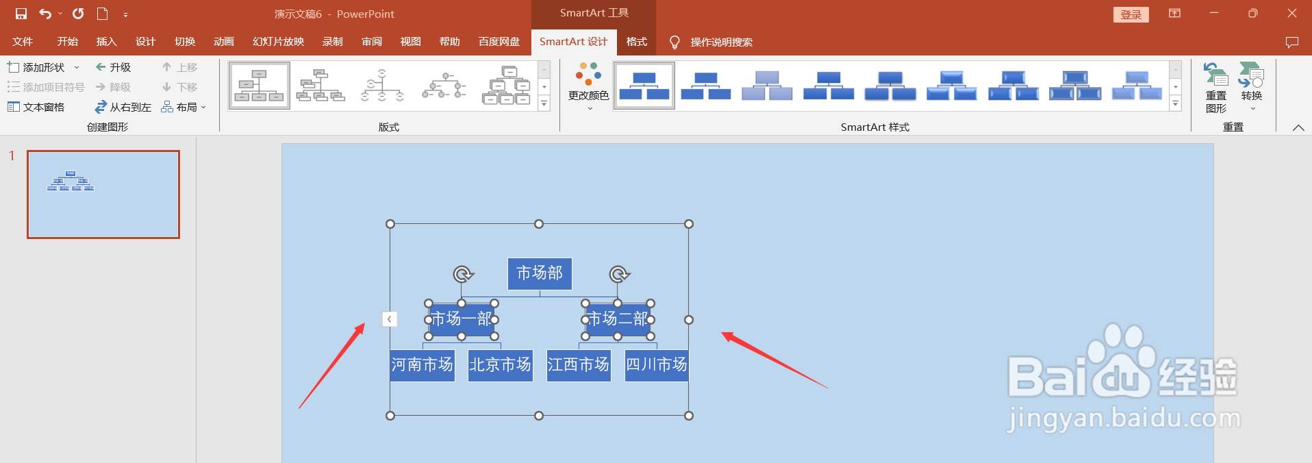 PPT中如何将文字转换成结构图