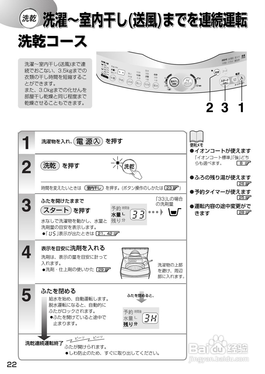 SHARP ES-FG73全自动洗衣机说明书:[3]
