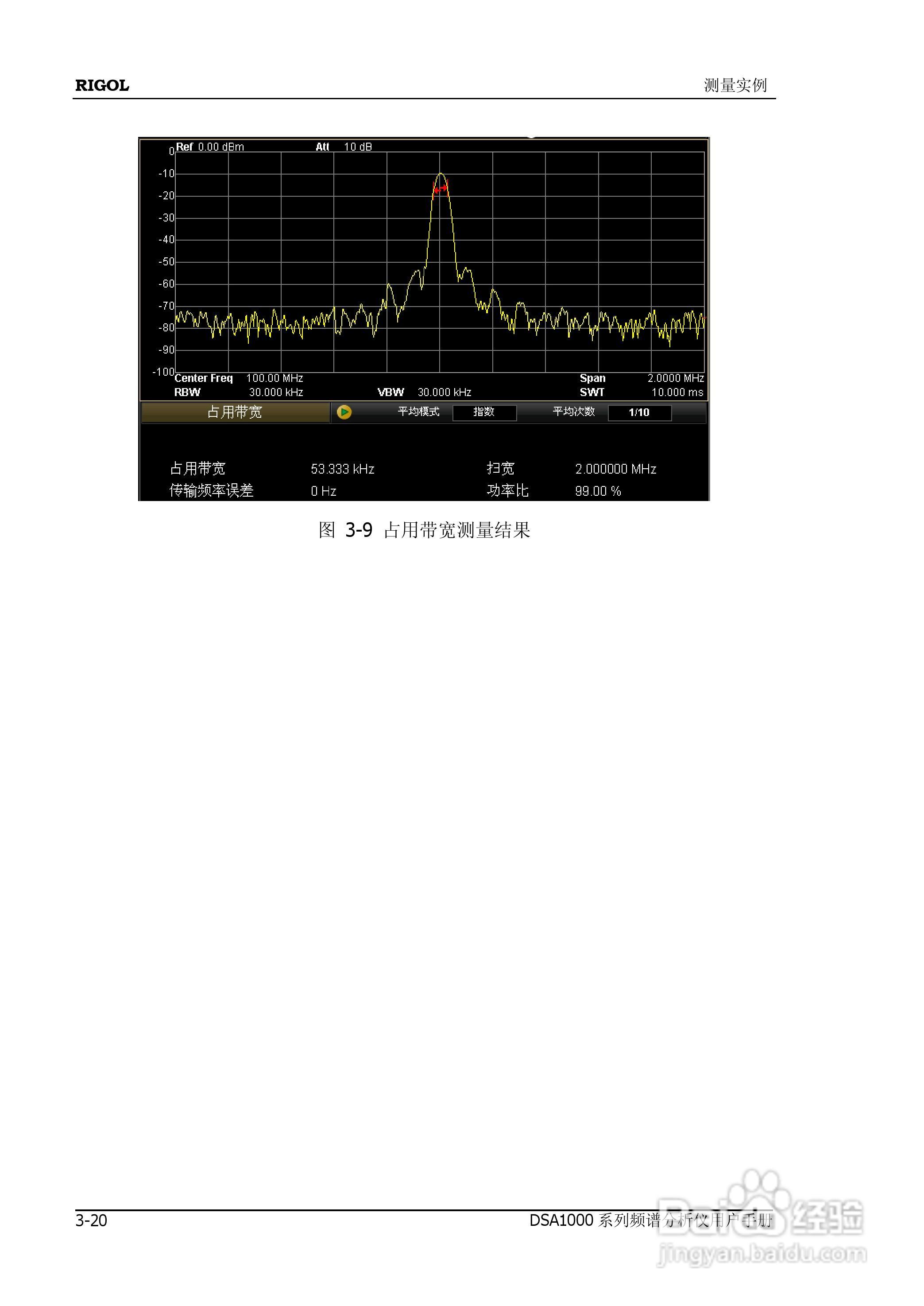 普源DSA1000系列频谱分析仪说明书:[18]