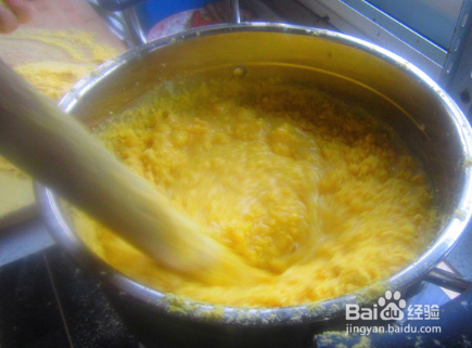 酸辣玉米面搅团