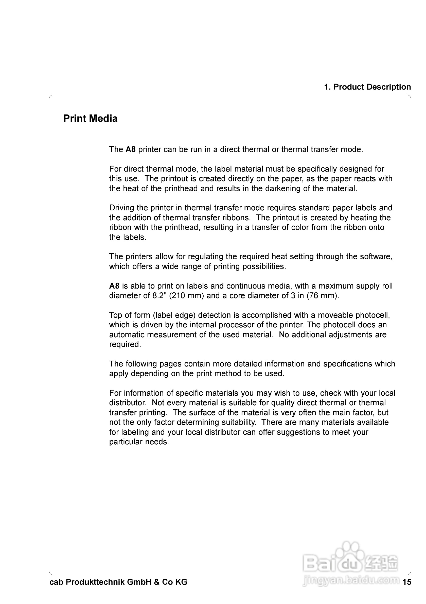 cab A8300打印机使用说明书:[2]