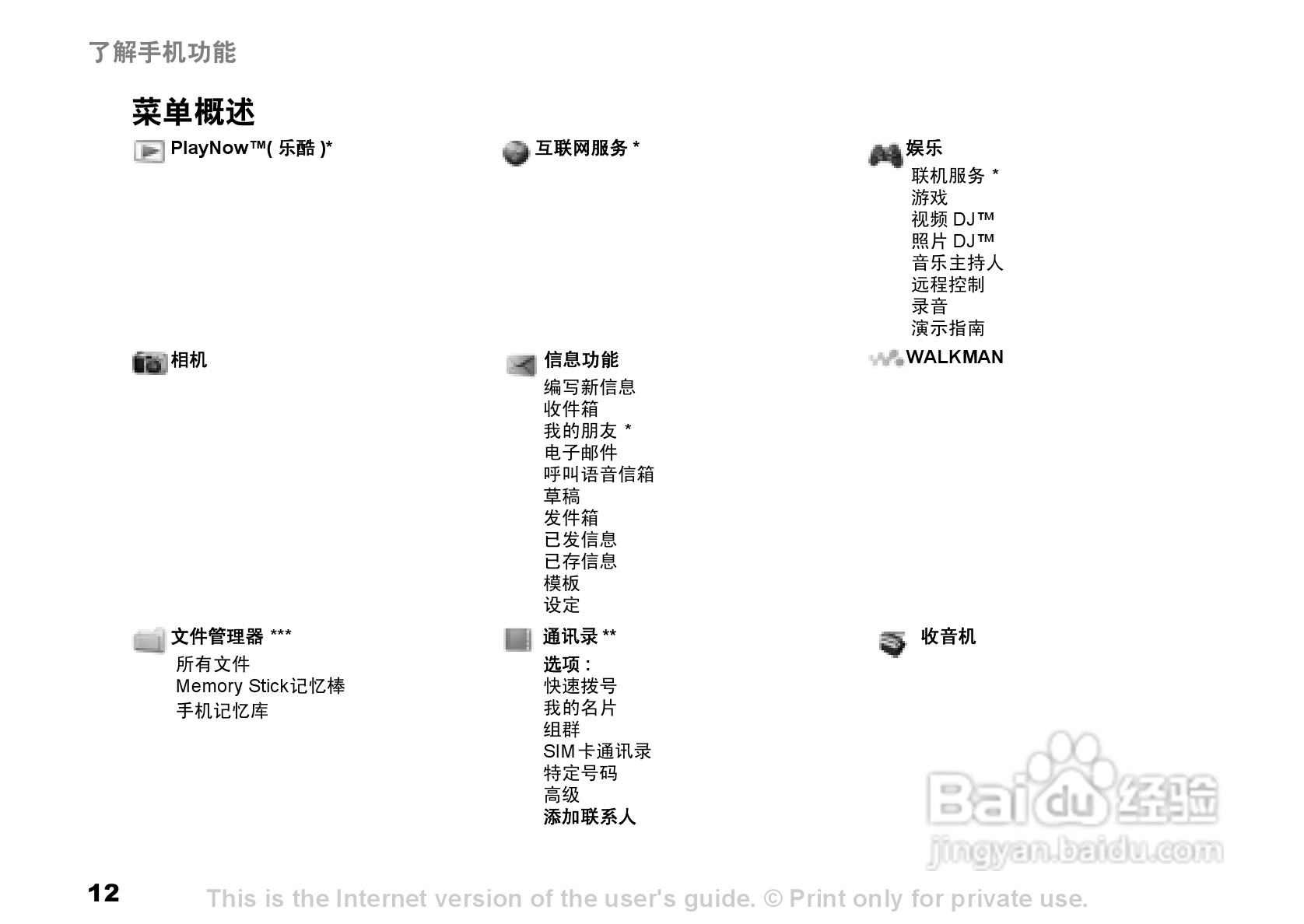 索尼爱立信W300C手机使用说明书:[2]