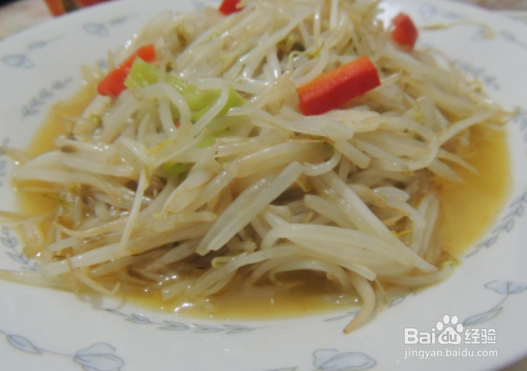 柿子椒炒豆芽的做法