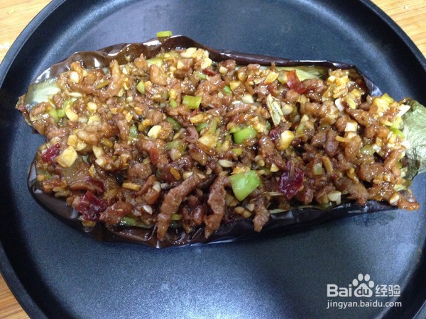 香辣肉末烤茄子的烹饪方法