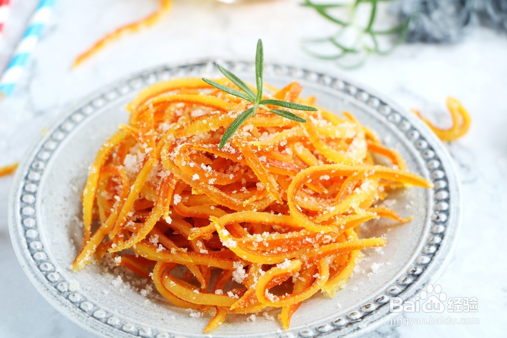 橙子皮的妙用，简单几步变成小零食，润肺止咳