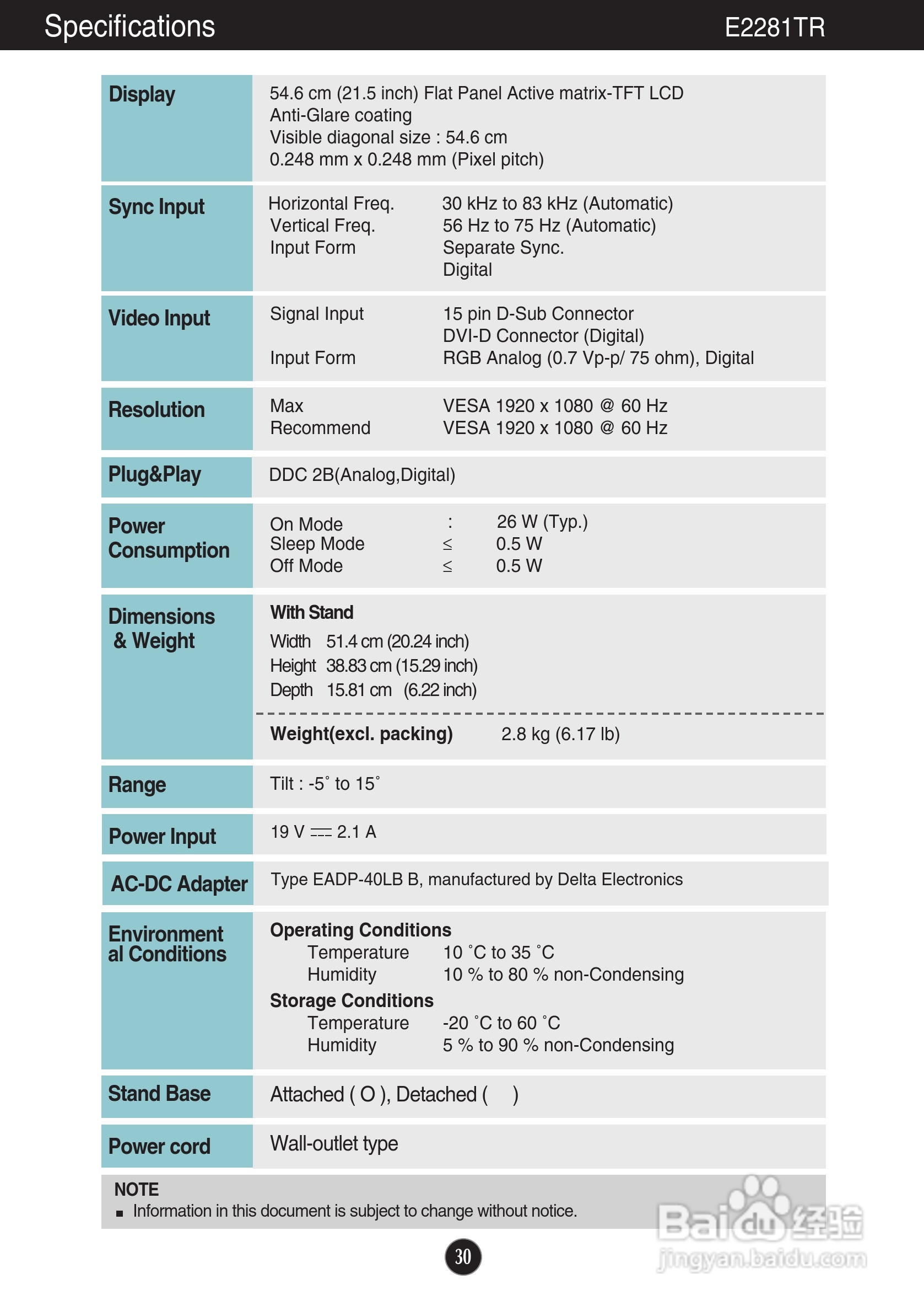 LG E2281VR液晶显示器使用说明书:[4]